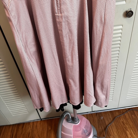 Torrid Black Pink Lace Polka Dot Retro Swing Dress Size 16 - Picture 5 of 12